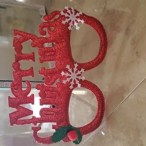 SALE! Merry Christmas Glasses nwot